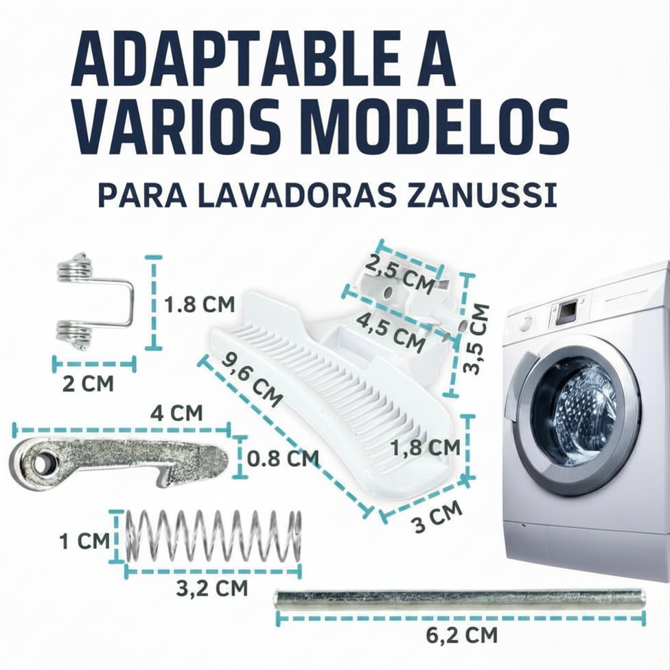 Maneta completa puerta lavadora AEG, Zanussi 4055304143