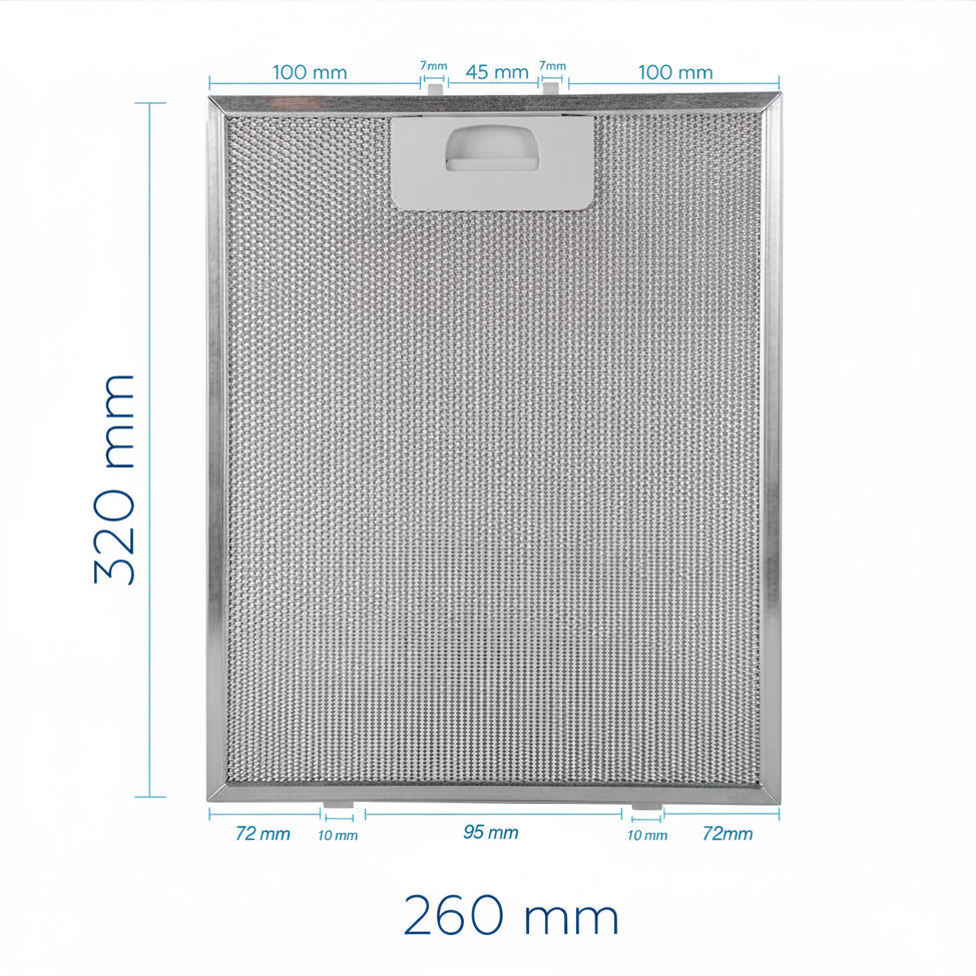 Filtro Campana TEKA DE90 DS90 DM90 DM60 320x260 mm 40472918