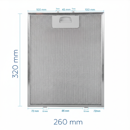 Filtro Campana TEKA DE90 DS90 DM90 DM60 320x260 mm 40472918